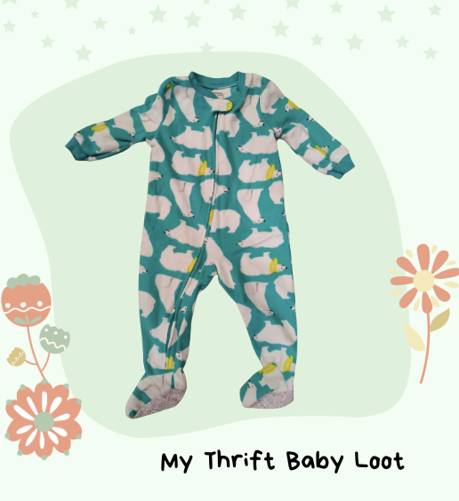 Preloved Carters fleece sleepsuit (1-2 years)
